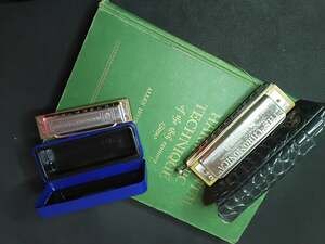 Vintage M Hohner Chromatic Harmonica With Case Blues Harp 1947 Book